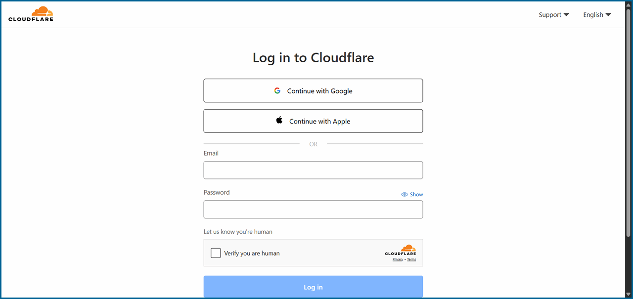 Cloudflare Dashboard