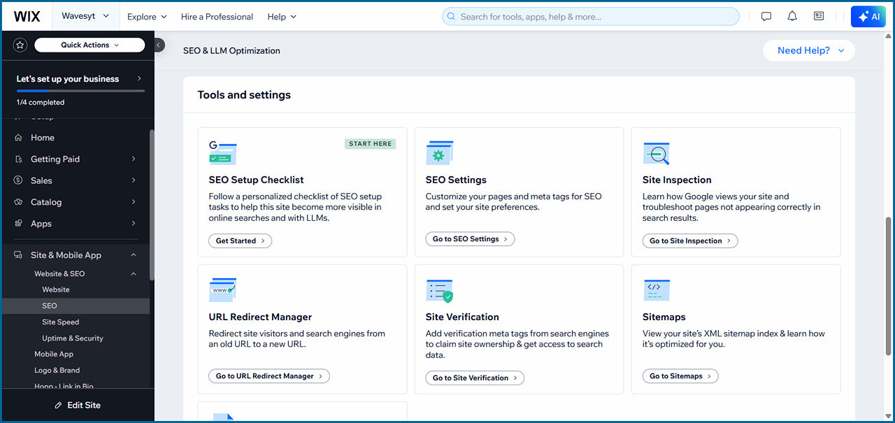 Wix SEO Tools