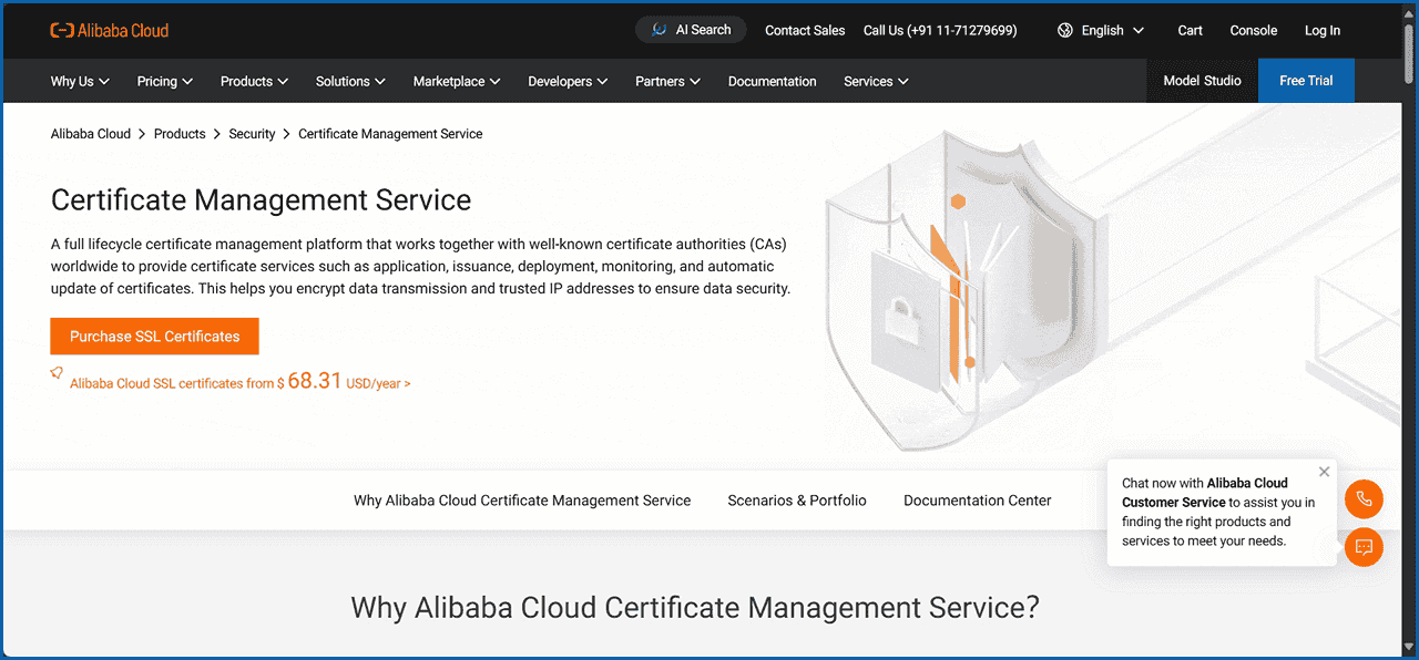 Alibaba Certificate Management